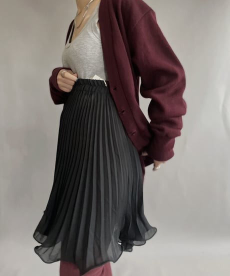【USED】  Nuwa Poly Long Skirt  / 221126-011