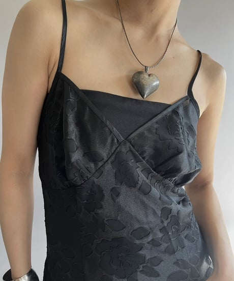【USED】 Flower Patterned Camisole Long One-Piece/25227-005