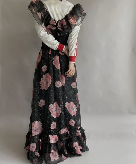 【USED】 Vera Mont Flower Patterned Poly One-piece / 230325-021