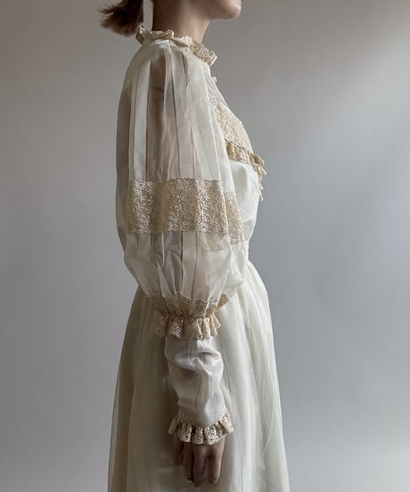 【USED】 Sheer Sleeve Design Shirt  / 250628-026