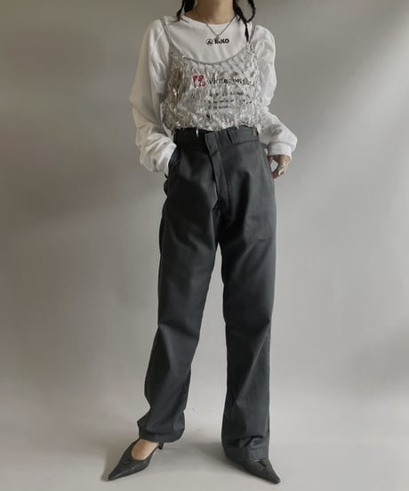 【USED】  Father Patterned Mesh Top / 230902-001