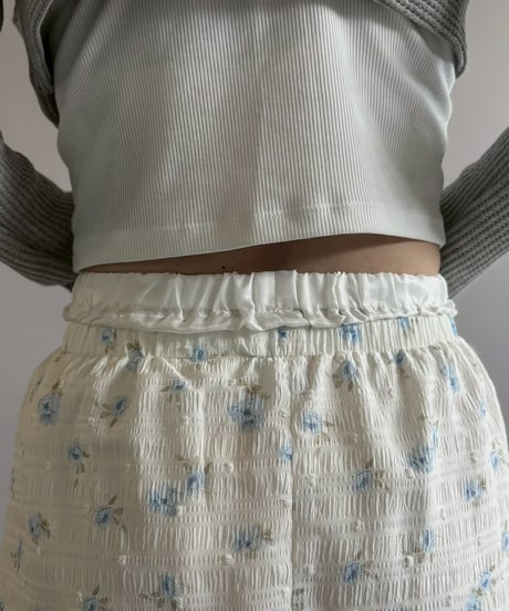 【RE;CIRCLE】 RE Flower Pattern Layered Skirt / 260514-015
