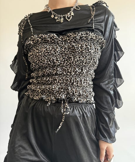 【USED】 Leopard Pattern Camisole Top  /250322-009