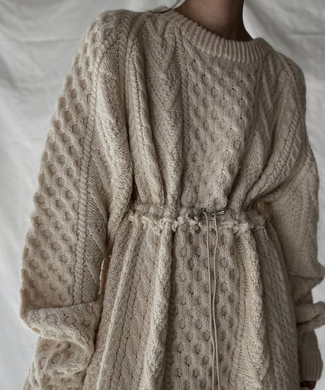 【RE;CIRCLE】 RE Alan Knit Patch Work One-piece②/220120-034