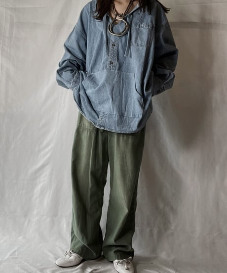 【RE;CIRCLE】 Remake Denim Mexican Parker⑤/210906-016