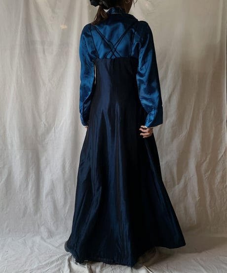 【USED】Shiny Camisole Dress①/210203-017