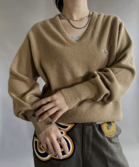 【USED】 JCPenny Acrylic Knit Pullover Camel / 230204-011
