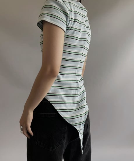 【USED】 Levi's S/S Strip Leotard Top/ 230819-034