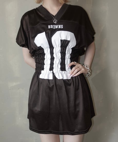【RE;CIRCLE】 Re Shirring Football Shirt  /  250724-033