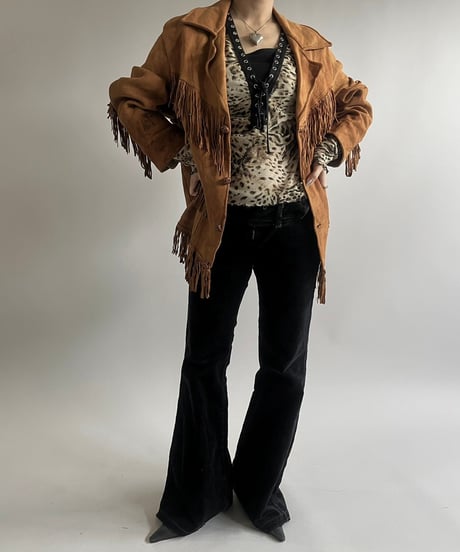 【USED】 Suede Fringe Jacket /250301-001