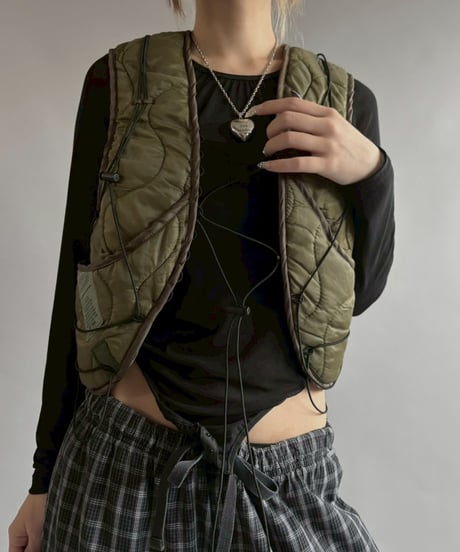 【RE;CIRCLE】 RE Liner Code Vest Khaki / LINER-06