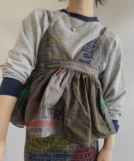 【RE;CIRCLE】RE Eco-Friendly Bag Camisole Bustier Gray / 230828-022