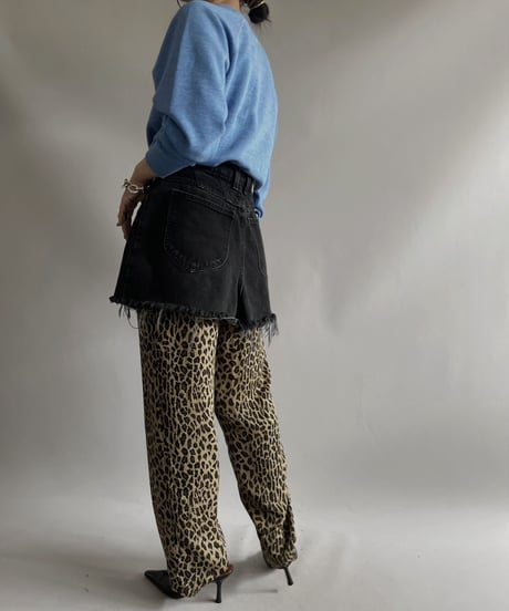 【USED】POLO LARPH LAUREN Leopard Patterned Sheer Pants/231014-023