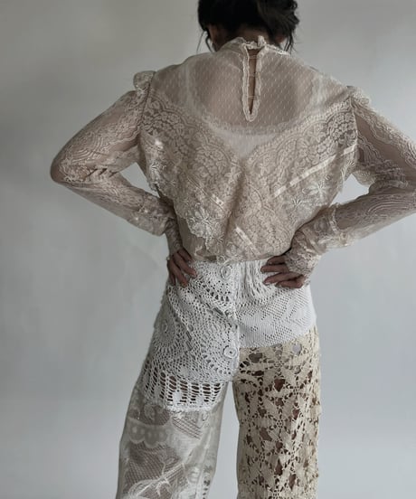 【USED】 Loong Sleeves Lace Top / 220526-017
