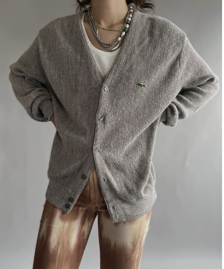 【USED】  IZOD Lacoste Acrylic Knit Cardigan / 221008-019