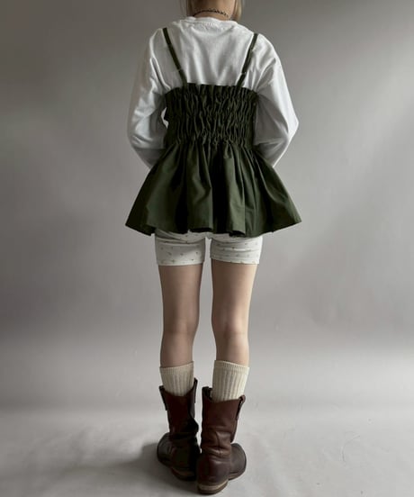 【RE;CIRCLE】RE U.S Military Rebuild Mini One-Piece Khaki / 260423-003