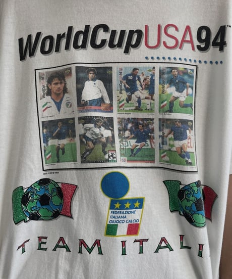【USED】 '94 World Cup USA Team Italia T-shirt / 220827-019