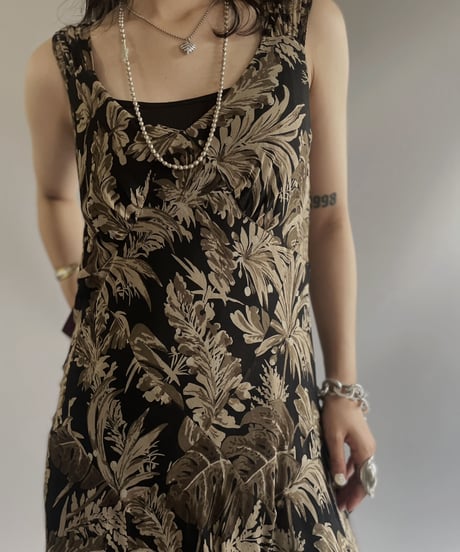 【USED】 Flower Patterned One-Piece/ 230715-005