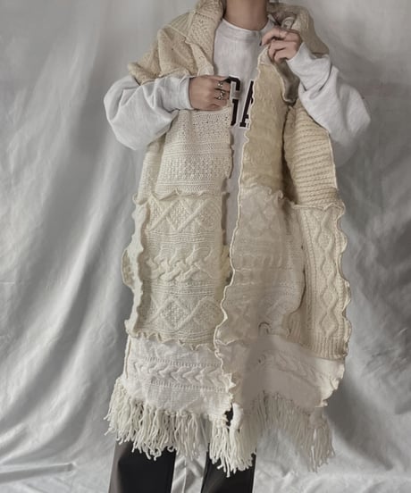 【RE;CIRCLE】 RE Alan Knit Muffler① /211223-001