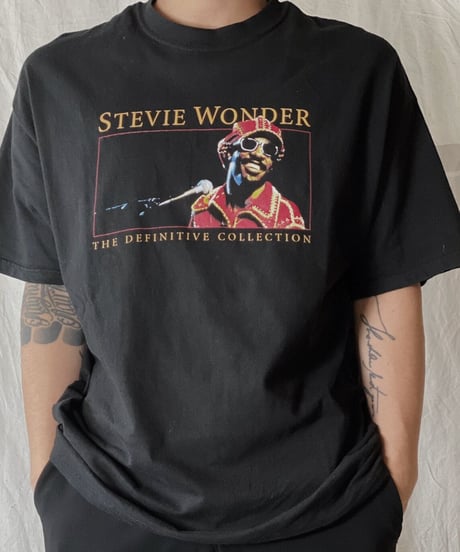 【USED】 S/S T-shirt STEVIE WONDER/210526-025