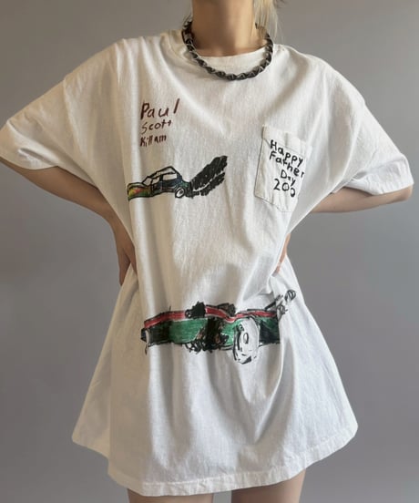 【USED】 Hanes Happy Father's Day Memorial T-Shirt / 260523-007