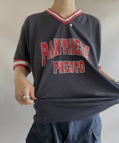 【USED】made in USA  Panthers Presto S/S T-Shirt / 230812-012