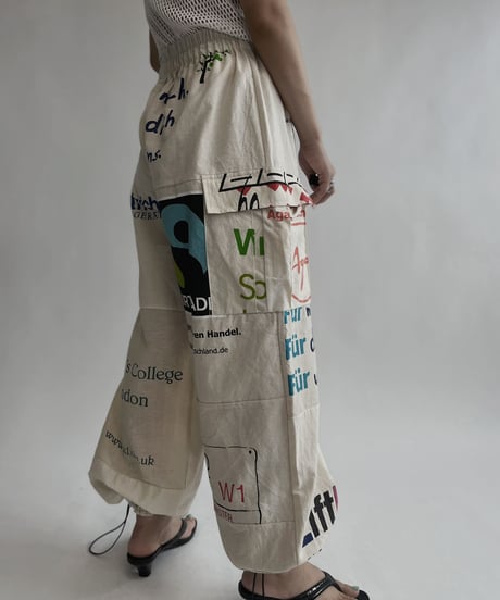 【RE;CIRCLE】 RE Eco-Friendly Bag Draw Cord Pants / 220804-020