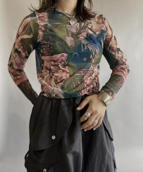 【USED】 L/S Power Net Top / 230527-026
