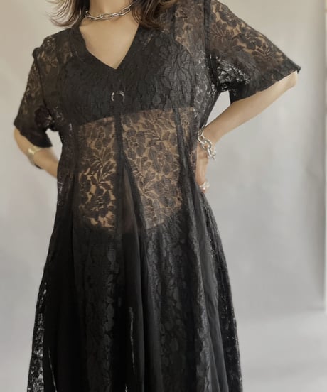 【USED】 Sheer One-piece / 230520-019