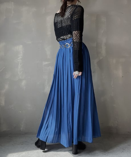 【USED】Poly Long Skirt/ 220319-015
