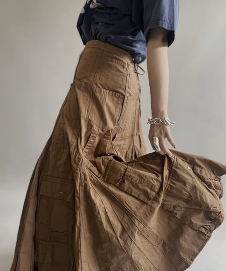 【USED 】Cordelia Design Multi Pocket Long Skirt/ 240429-015
