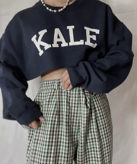 【USED】  Cut off Sweat KALE/211014-053
