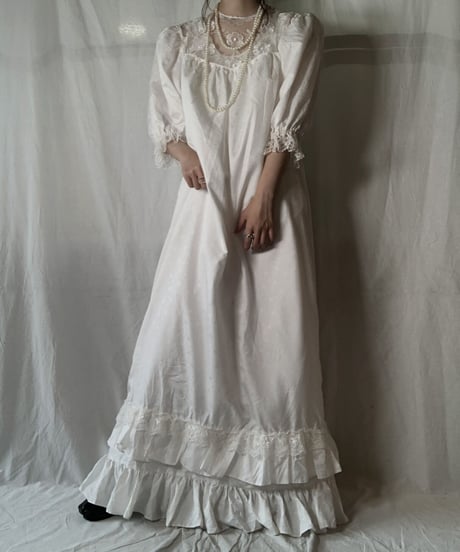【USED】 Poly L/S Dress/210714-040