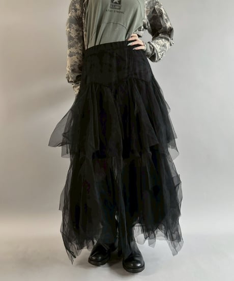 【USED】 Tiered Tulle Skirt / 251101-024