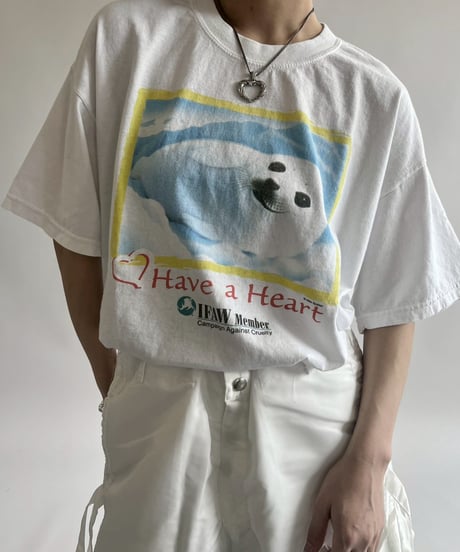 【USED】 GOLDAN Seal Print T-Shirt /250503-010
