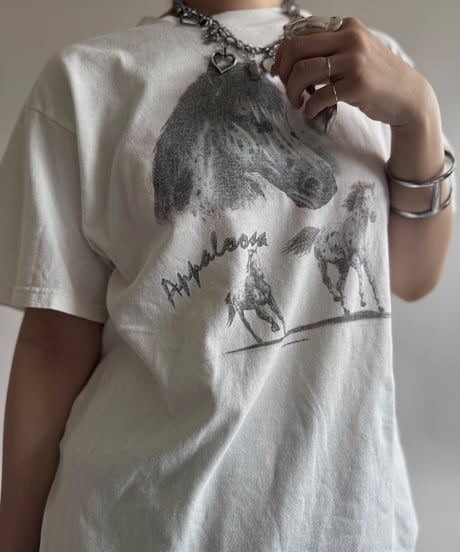 【USED】 Fruit of the Loom Horse T-Shirt  / 250705-004