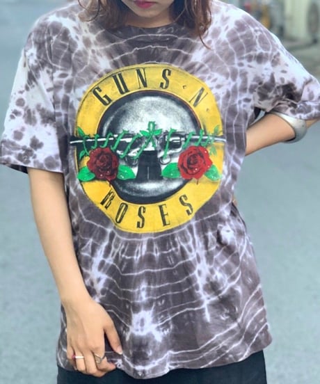 【Used】Tie Dye GUN'S  Rock  T-Shirt