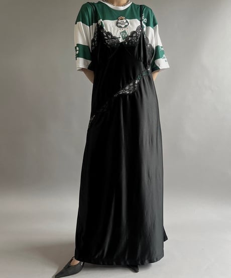 【USED】 Lace Patterned Camisole Long One-Piece/240706-006