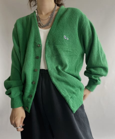 【USED】  Sportswear Acrylic Knit Cardigan / 221008-029