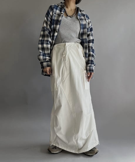 【Mashup Products】 Silk Screen Cotton 100% Check patterned Shirt/  240217-010
