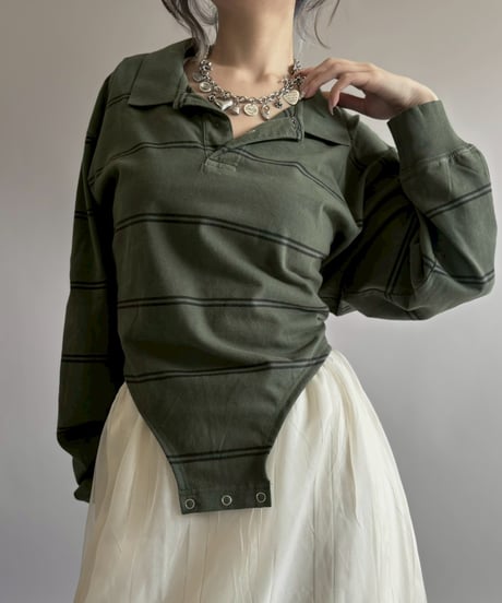 【RE;CIRCLE】 RE Leotard Rugger Shirt/ 260319-012