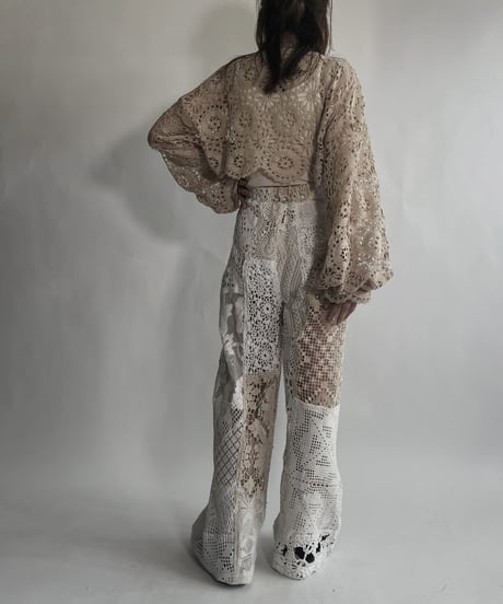 【RE;CIRCLE】 RE Crochet Cord Top / 220623-015