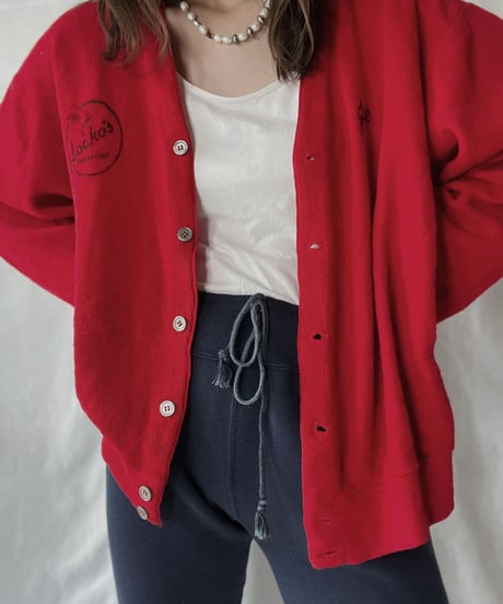 【USED】   THE FOX Acrylic Knit Cardigan/210930-021