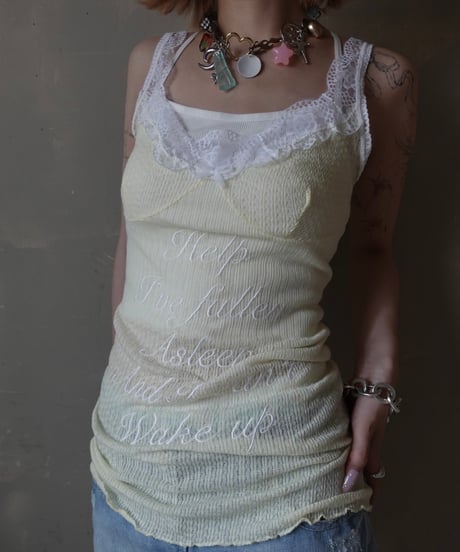 【RE;CIRCLE】 Re Embroidered Camisole Top  /  250724-017
