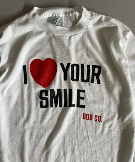 【USED】 Made in USA 90's I ♡ Your Smile T-Shirt /240718-016