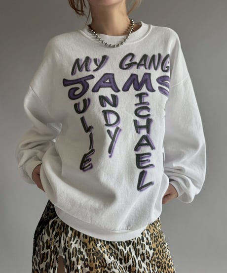 【USED】 Made in USA JERZEES Spray Print Sweat /251129-004