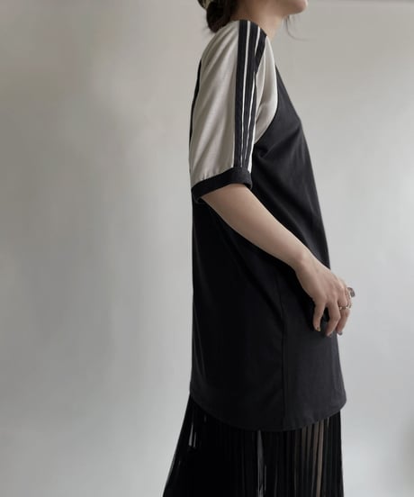 【USED】 80's adidas Short Sleeves Sports T-shirt / 220507-029