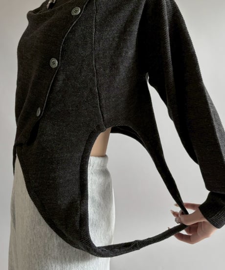 【RE;CIRCLE】 RE Deformed Acrylic Cardigan / 260312-006