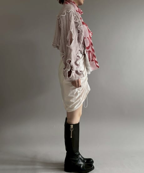 【RE;CIRCLE】 RE Mellow Ribbon Knit Top + Tie / 260122-008