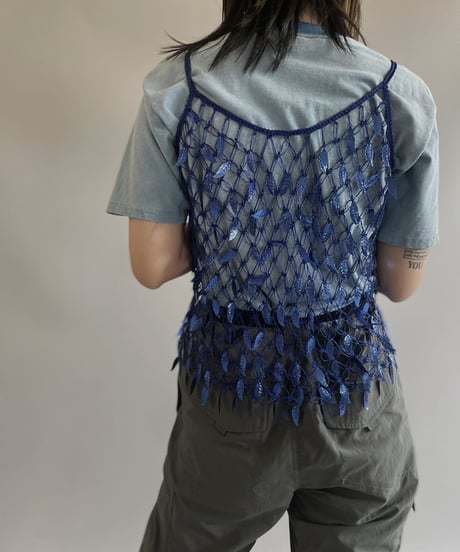 【USED】N/S Feather Patterned Top / 240127-017